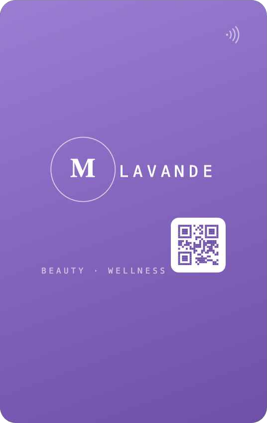 DataCard Design – Lavande · Rückseite